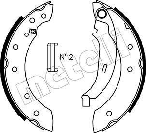 METELLI 53-0350 Brake shoe set