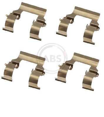 A.B.S. 1279Q Priedų komplektas, diskinių stabdžių trinkelės