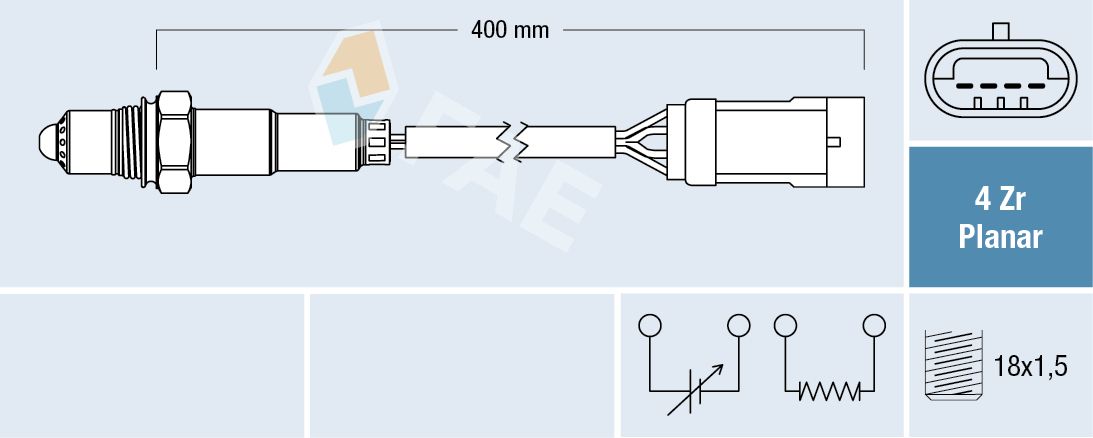 FAE 77206 Oxygen sensor