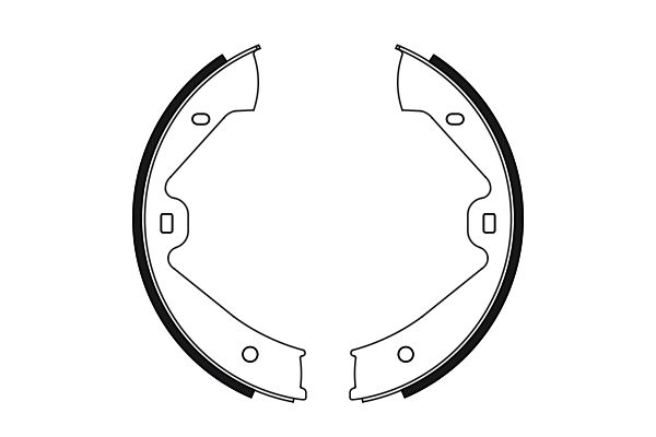 Brake Shoe Set, parking brake-4