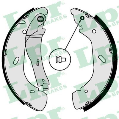 LPR 07790 Brake shoe set
