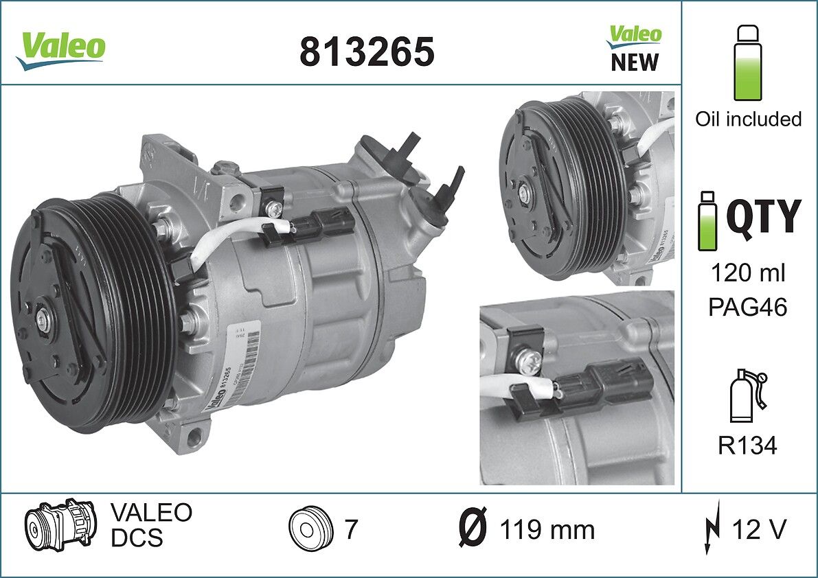 VALEO 813265 Compressor, air conditioning