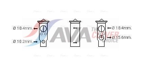 AVA CLEVER CHOICE TO1710 Expansion valve, air conditioning