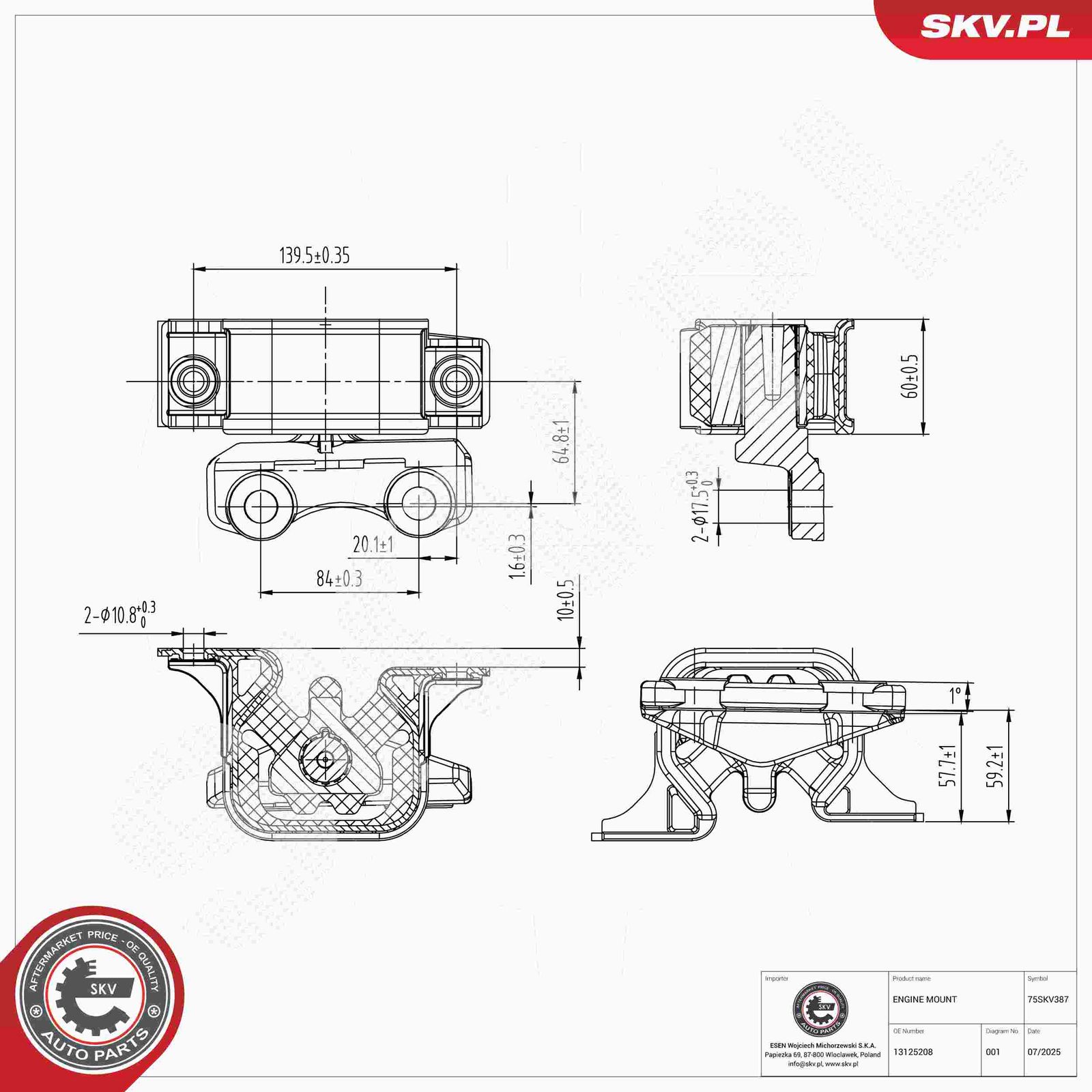 Mounting, engine-6