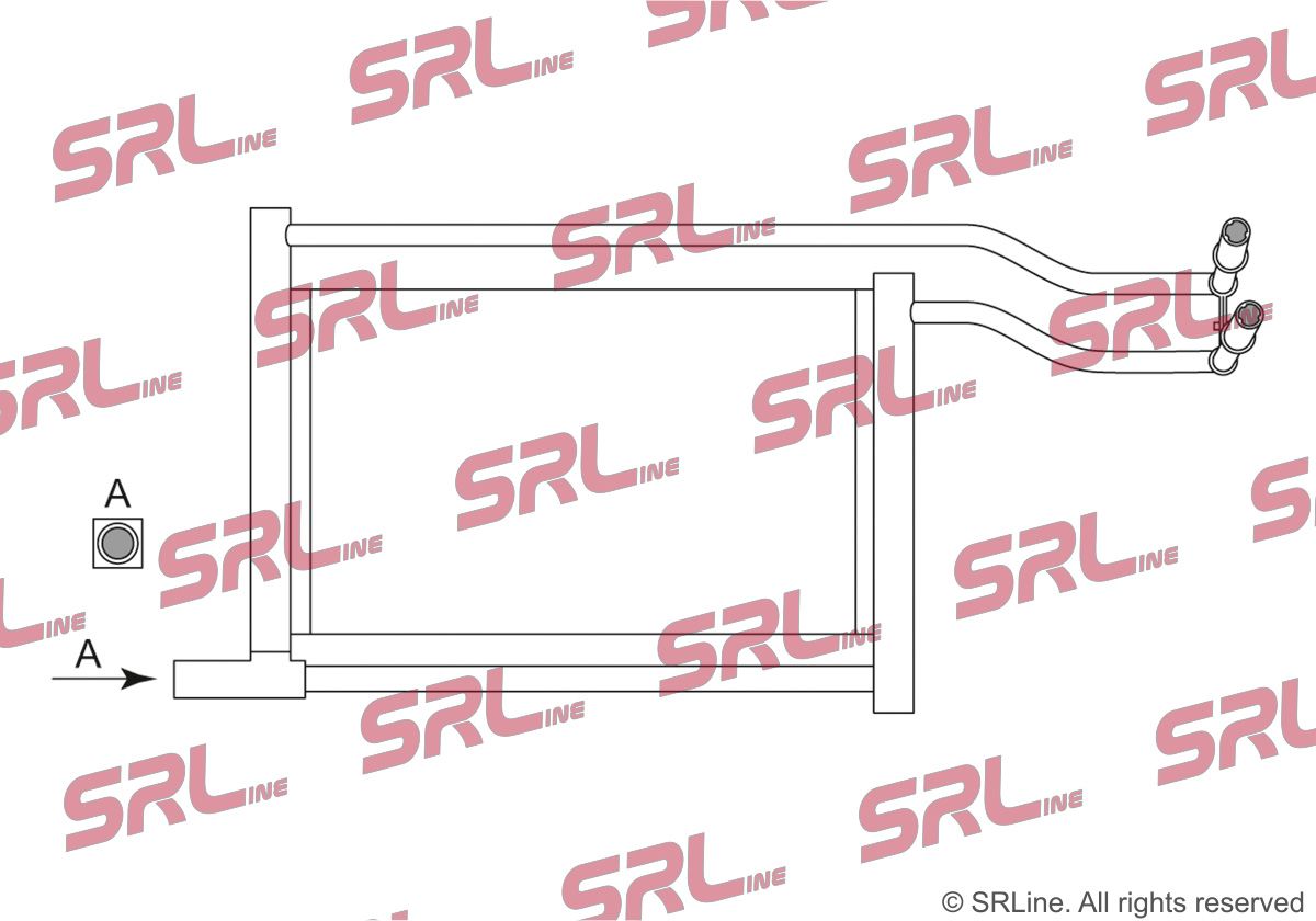 SRLINE 2016L8-2 Oil cooler, engine oil
