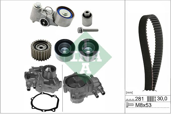 SCHAEFFLER INA 530 0563 30 Water pump & timing belt kit