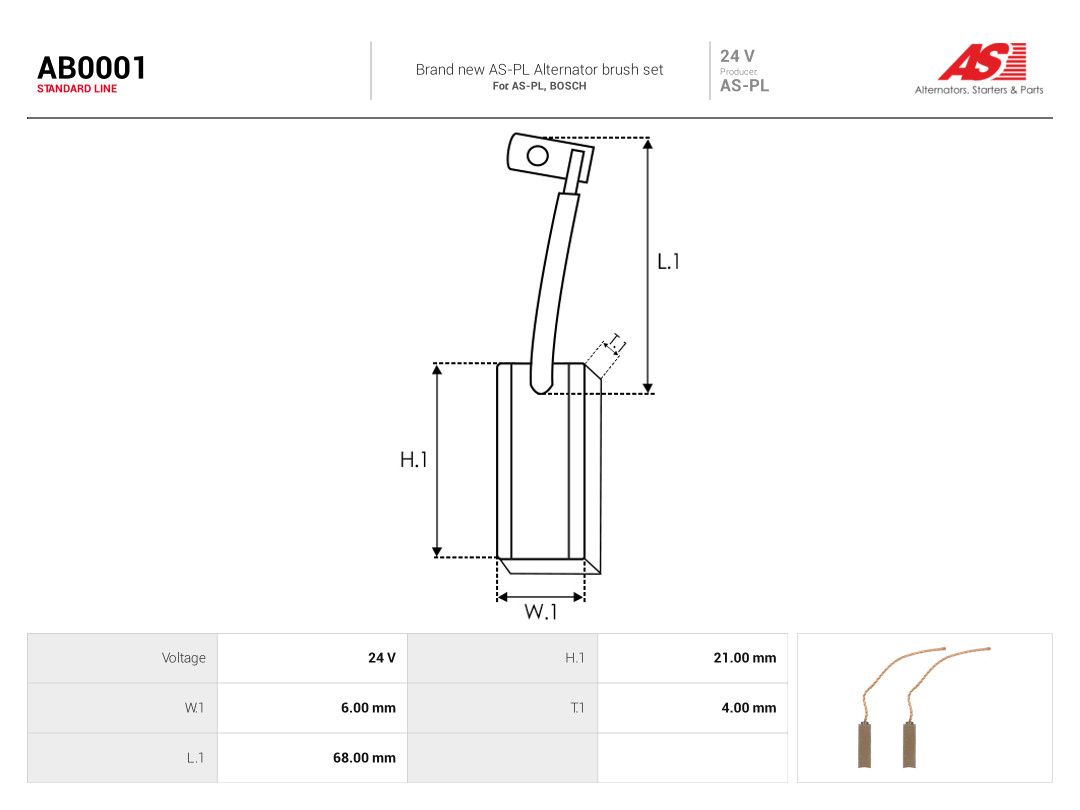 Carbon Brush, alternator-1