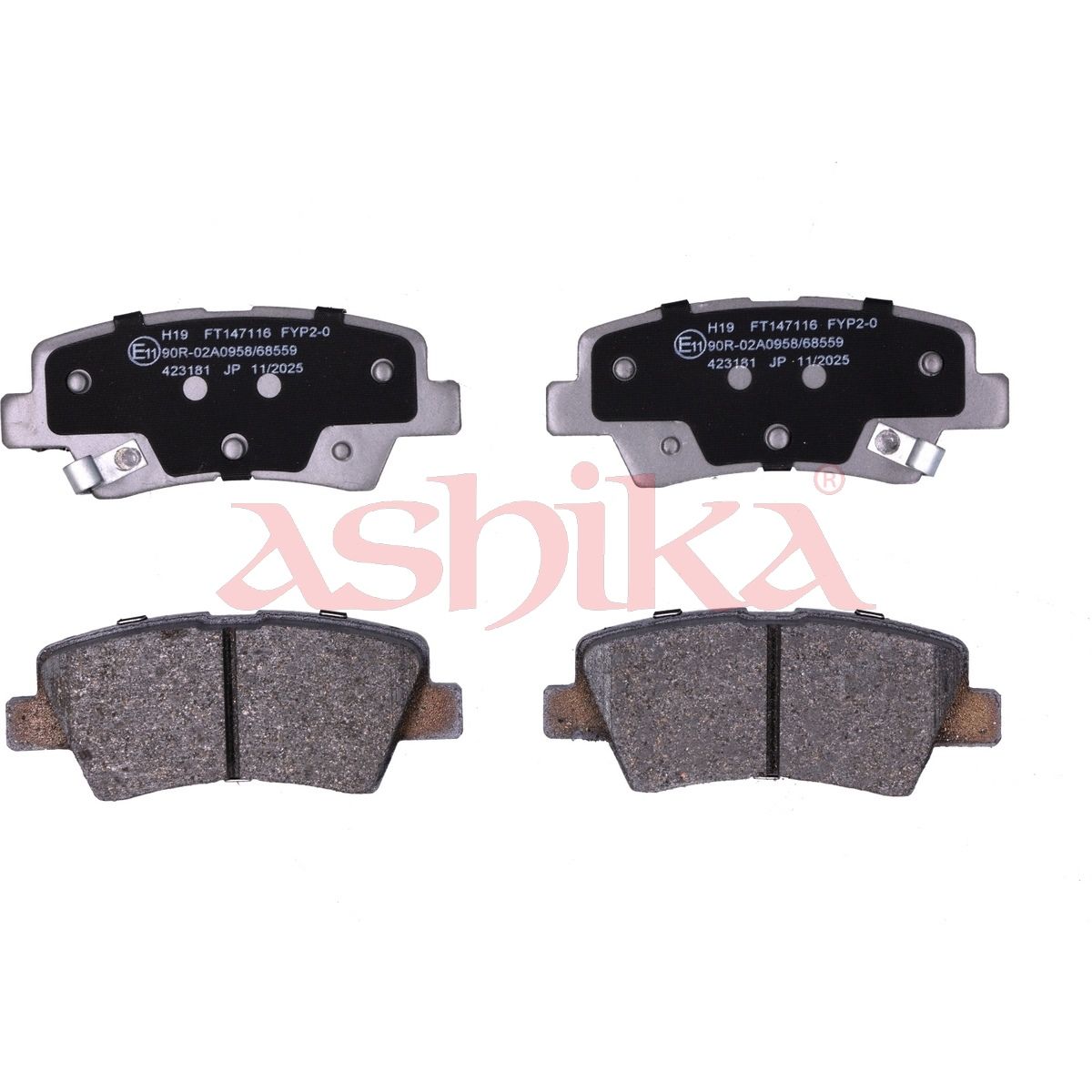 ASHIKA 51-0H-H19 Brake pad set, disc brake