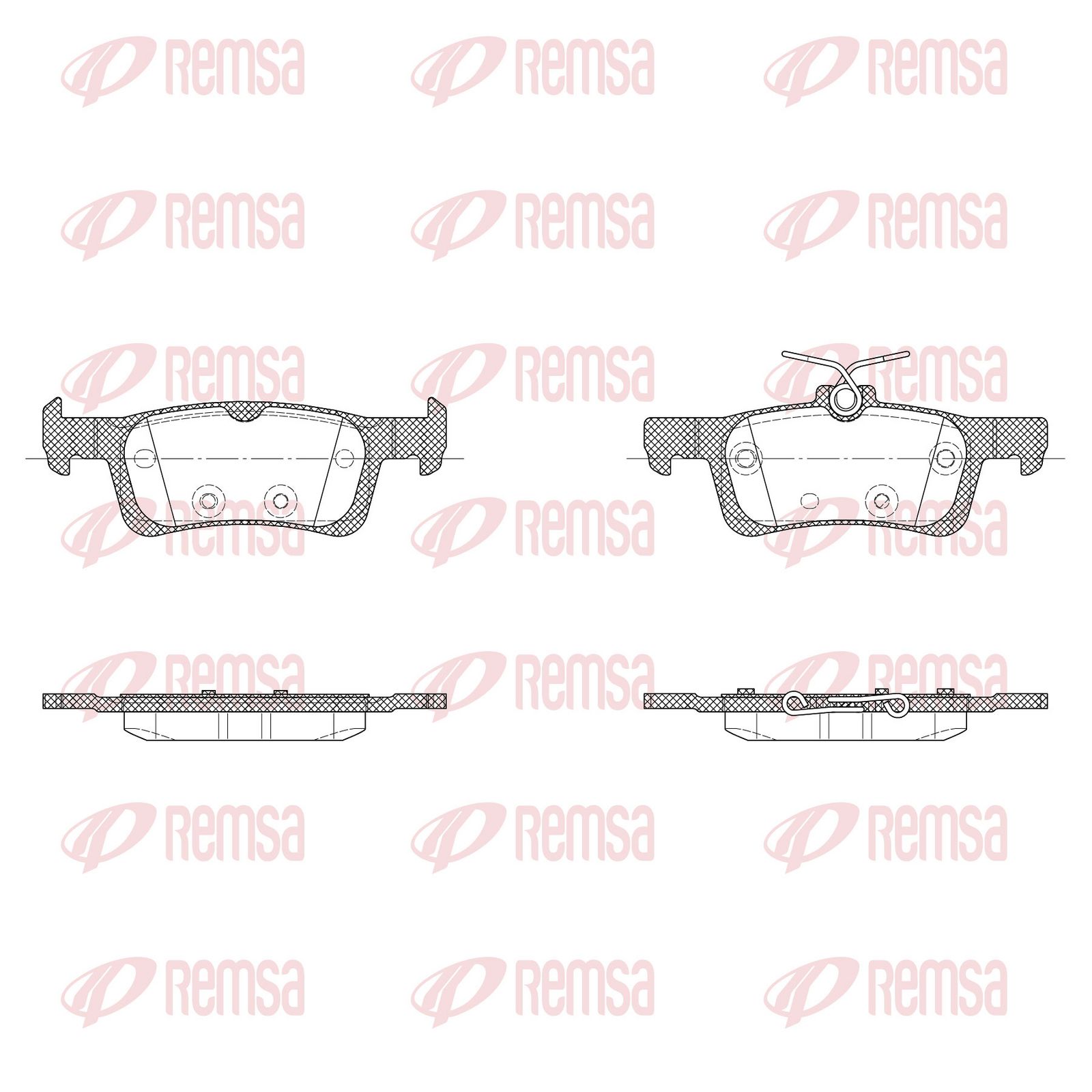 REMSA 1563.30 Brake pad set, disc brake