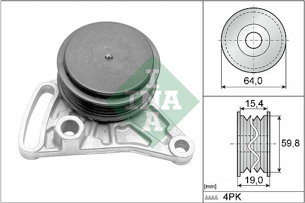 SCHAEFFLER INA 531 0309 10 Tensioner pulley, v-ribbed belt