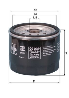 MAHLE OC 239 Oil filter