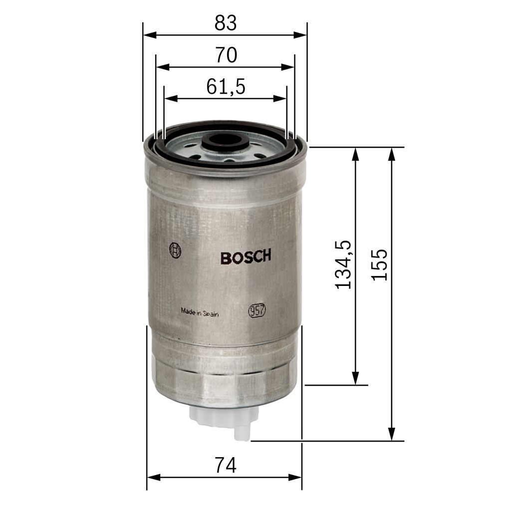 BOSCH 1 457 434 105 Fuel filter