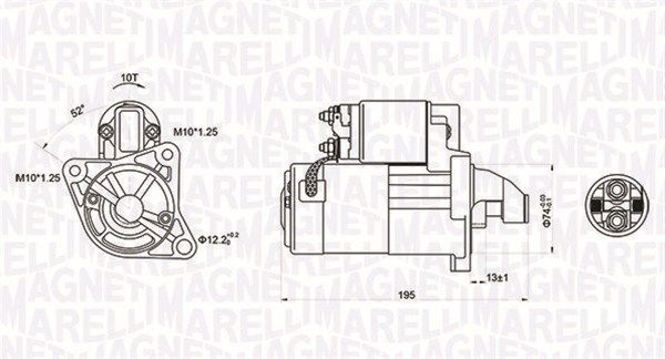 MAGNETI MARELLI 063721096010 Starter