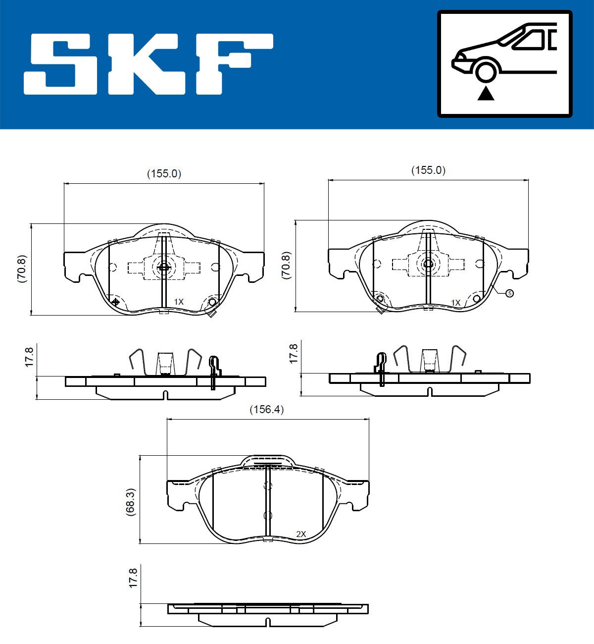 Brake Pad Set, disc brake-1