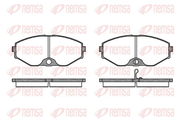 REMSA 0375.02 Brake pad set, disc brake