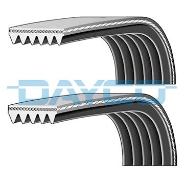 DAYCO PVE003 V-ribbed belt set