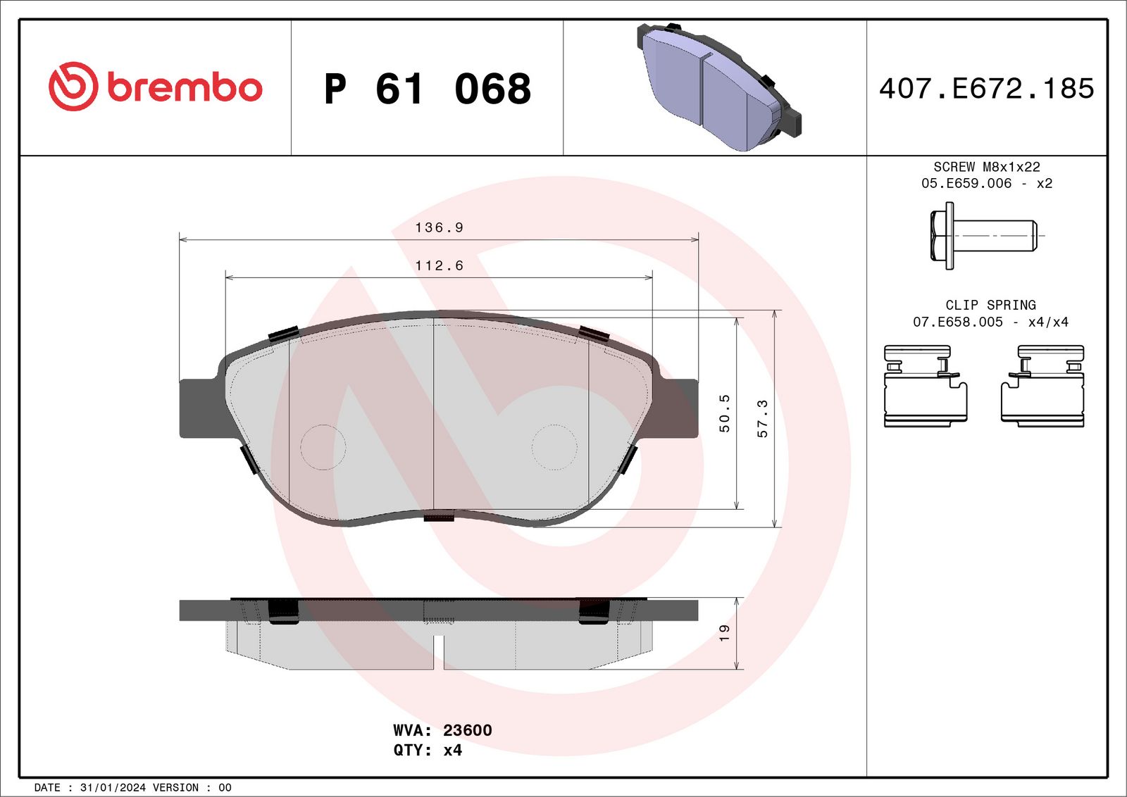 Brake Pad Set, disc brake-1
