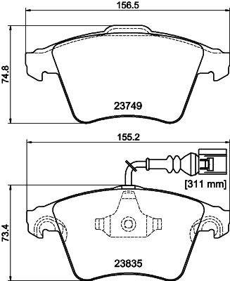 Brake Pad Set, disc brake-3