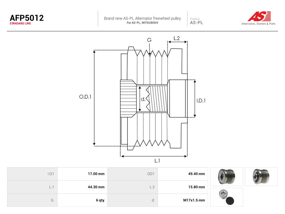 Alternator Freewheel Clutch-3
