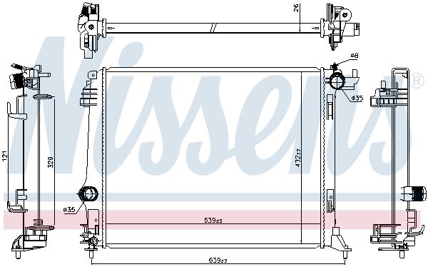 Radiator, engine cooling-4