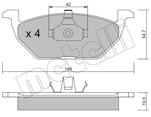Brake Pad Set, disc brake-main