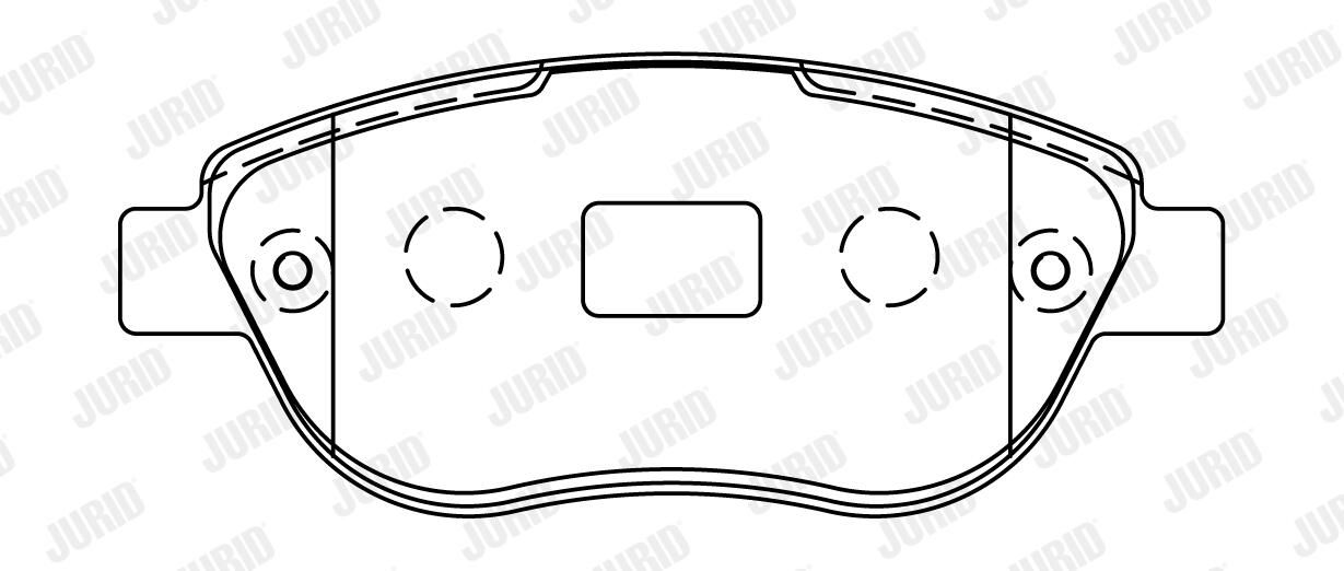 JURID 573031J Brake pad set, disc brake