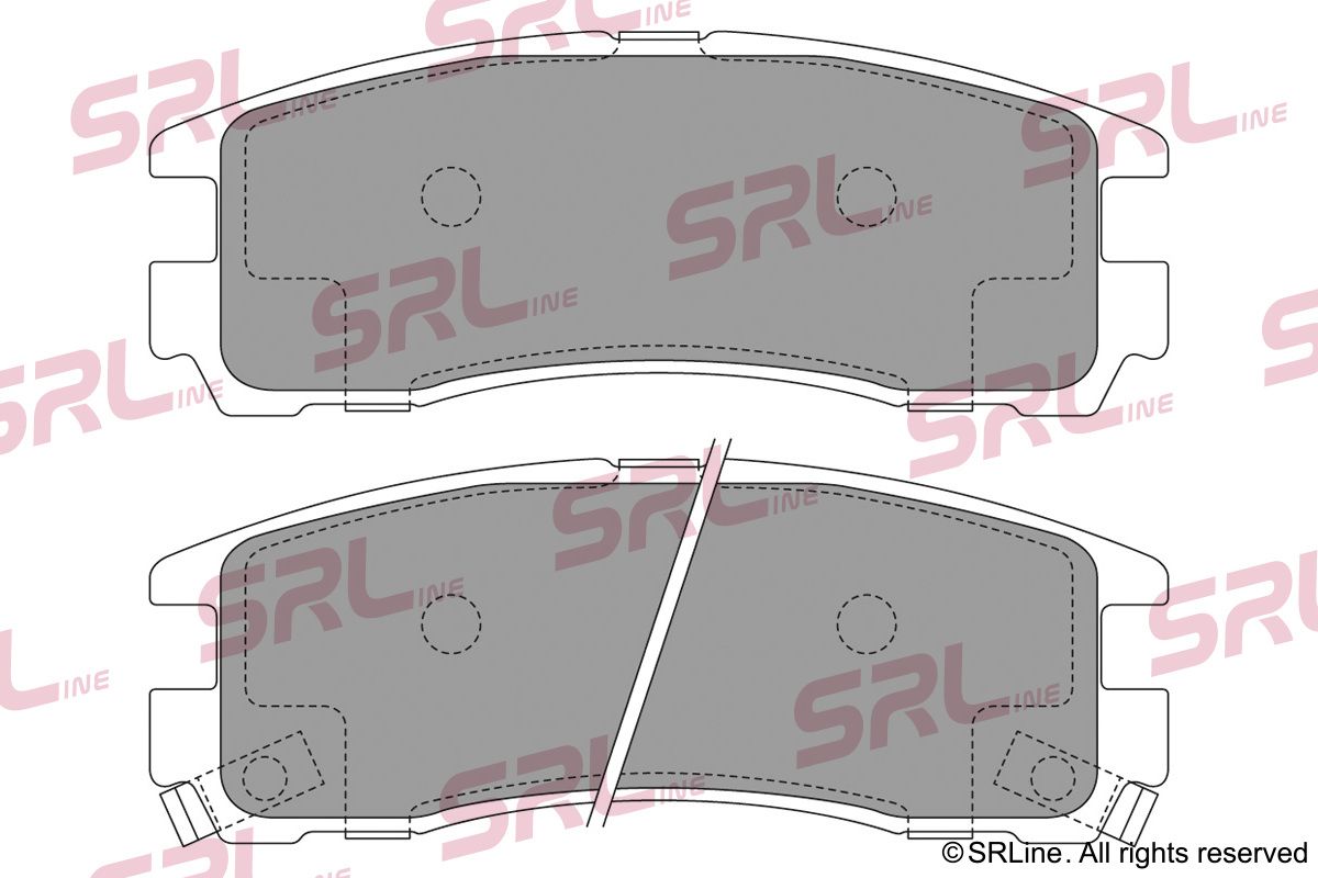 SRLINE S70-1365 Brake pad set, disc brake