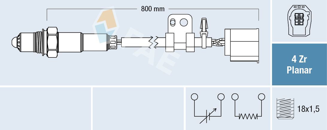 FAE 77758 Oxygen sensor