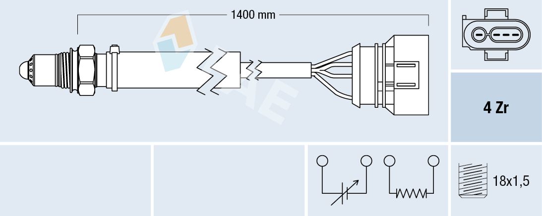FAE 77461 Oxygen sensor