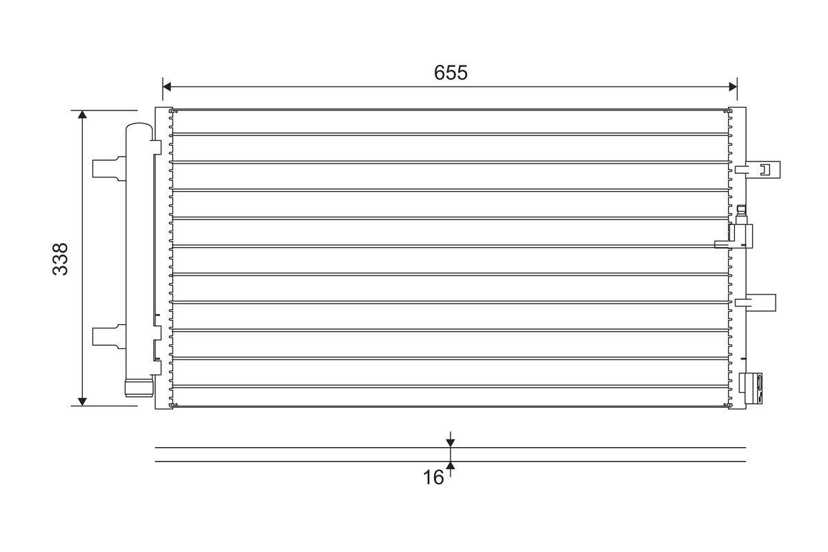 VALEO 814370 Kondensatorius, oro kondicionierius
