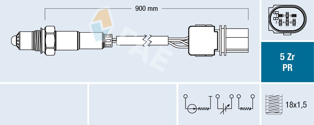 FAE 75055 Oxygen sensor