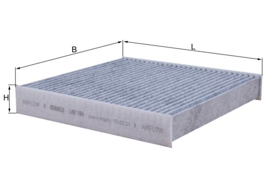 KNECHT LAK 184 Filtras, salono oras