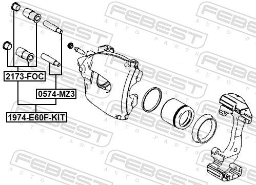 Guide Bolt, brake caliper-1