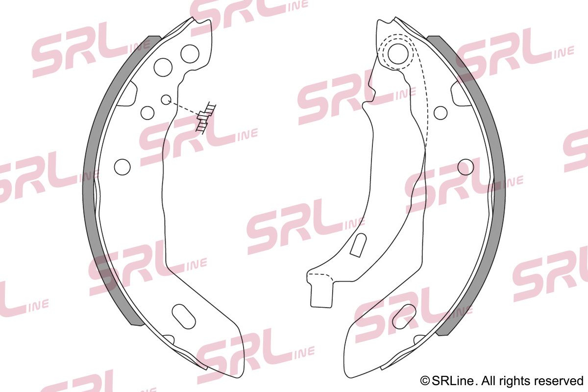 SRLINE S72-1032 Brake shoe set