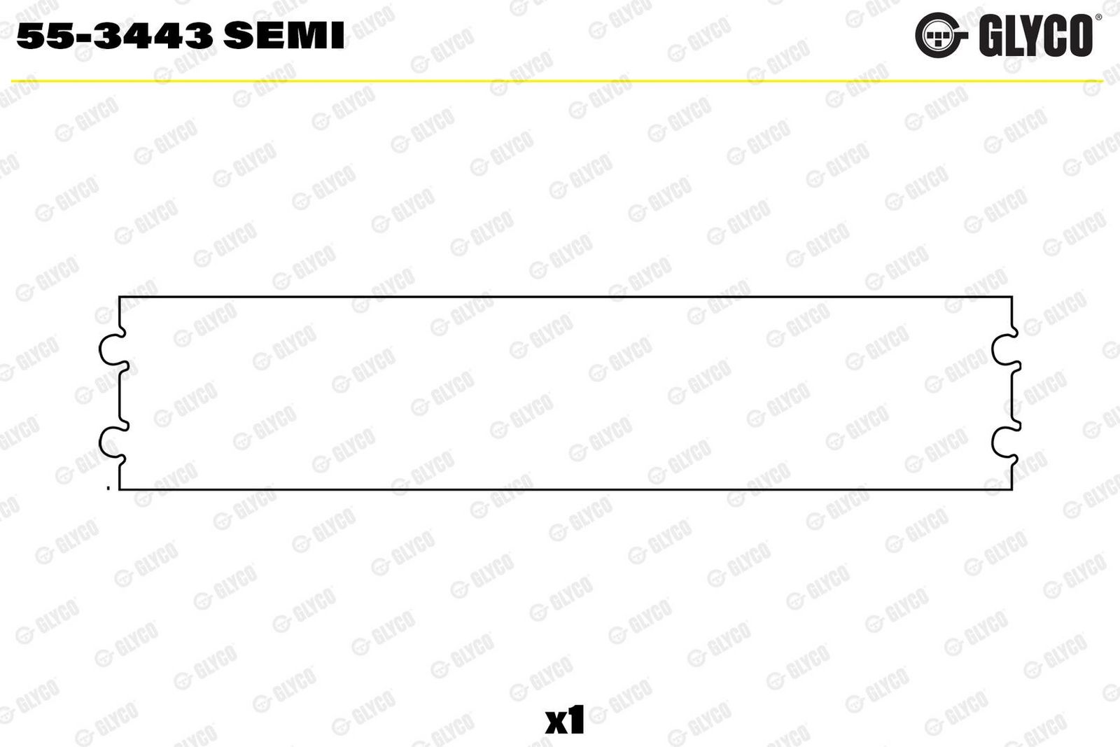 GLYCO 55-3443 SEMI Small end bushes, connecting rod