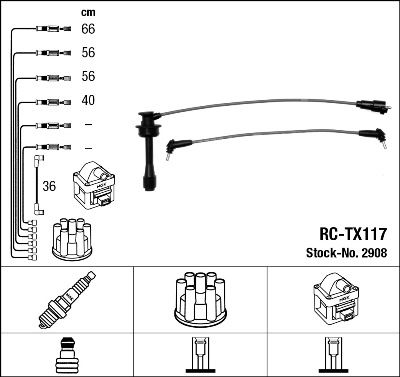 NGK 2908 Ignition cable kit