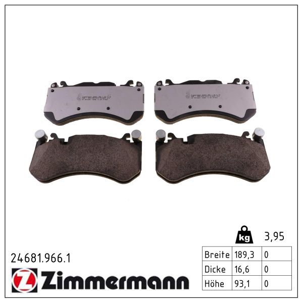 ZIMMERMANN 24681.966.1 Brake pad set, disc brake