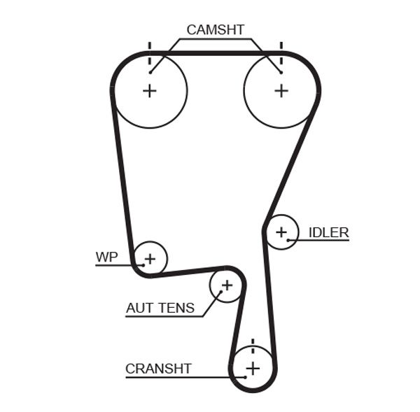 GATES 5490XS Timing belt