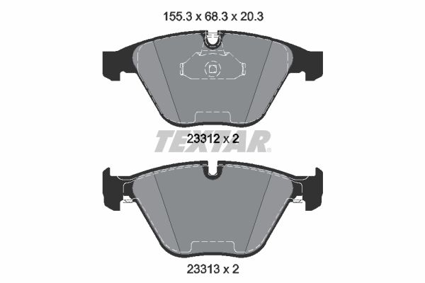 TEXTAR 2331211 Brake pad set, disc brake