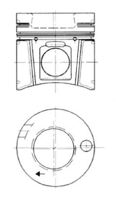KOLBENSCHMIDT 94331700 Piston