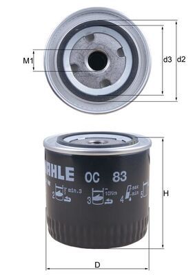 KNECHT OC 83 Oil filter