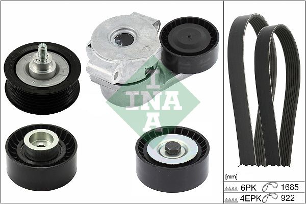 SCHAEFFLER INA 529 0527 10 V-ribbed belt set