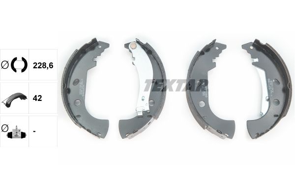 TEXTAR 91053100 Brake shoe set