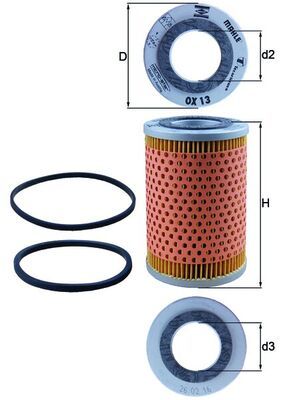 KNECHT OX 13D Oil filter
