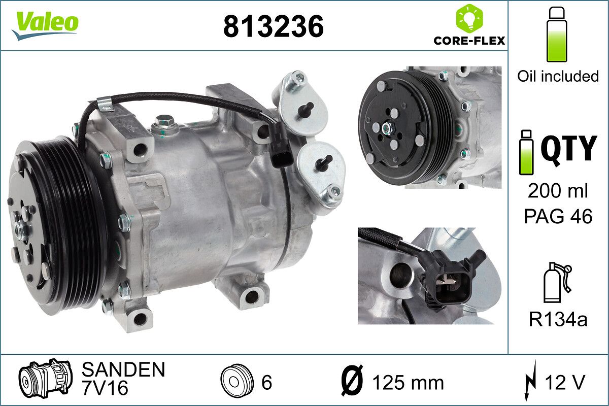 VALEO 813236 Compressor, air conditioning