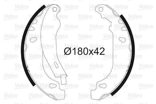 VALEO 562040 Brake shoe set