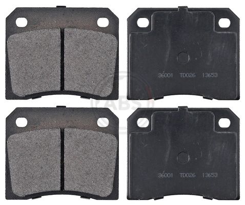 A.B.S. 36001 Stabdžių trinkelių rinkinys, diskinis stabdys