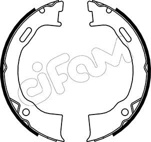 CIFAM 153-146 Brake shoe set, parking brake