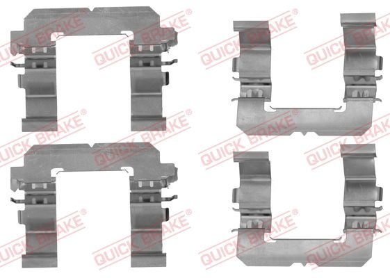 QUICK BRAKE 109-1756 Priedų komplektas, diskinių stabdžių trinkelės
