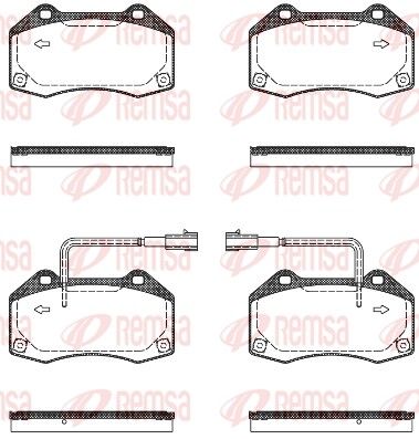 REMSA 1113.10 Brake pad set, disc brake